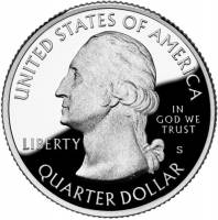(026s) Монета США 2015 год 25 центов "Гомстед"  Медь-Никель  PROOF
